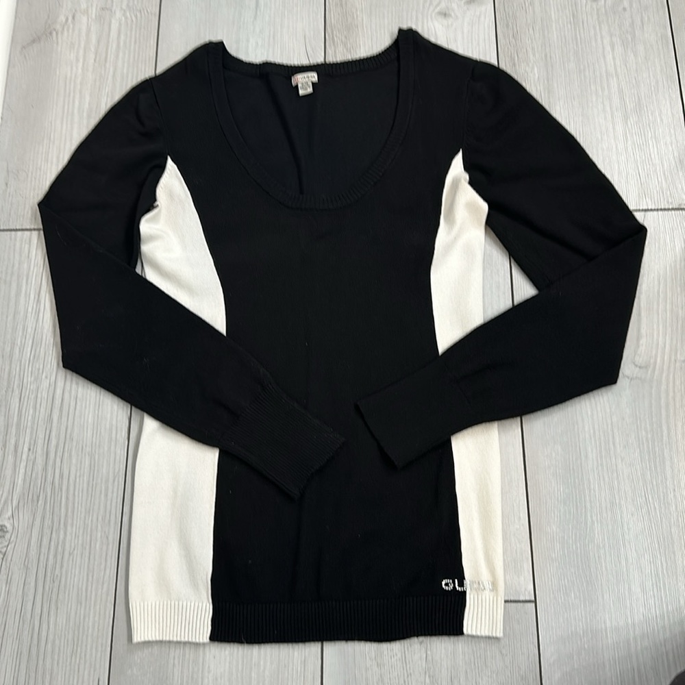 Guess Long Sleeve Color block Sweater - Picture 2 of 6